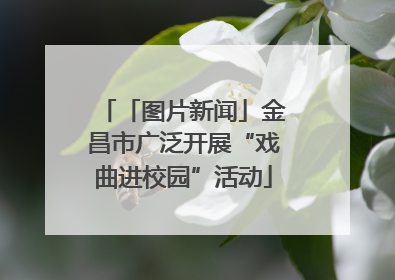 「图片新闻」金昌市广泛开展“戏曲进校园”活动