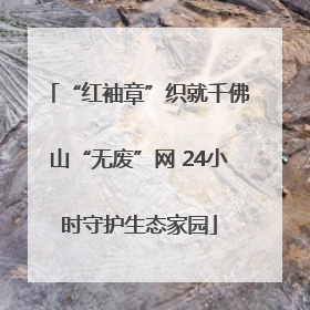 “红袖章”织就千佛山“无废”网 24小时守护生态家园