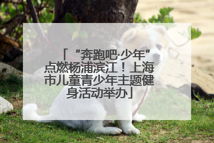 “奔跑吧·少年”点燃杨浦滨江！上海市儿童青少年主题健身活动举办