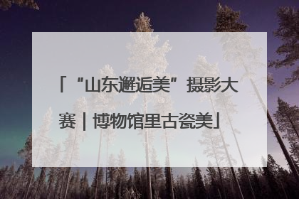 “山东邂逅美”摄影大赛｜博物馆里古瓷美