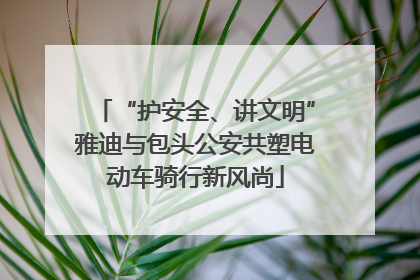 “护安全、讲文明”雅迪与包头公安共塑电动车骑行新风尚