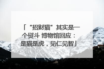 “招财猫”其实是一个熨斗 博物馆回应：是猫是虎，见仁见智