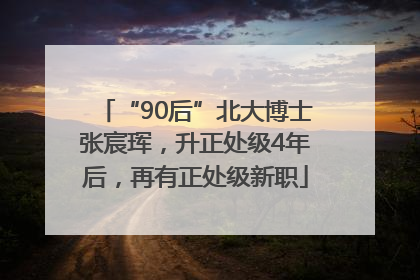 “90后”北大博士张宸珲，升正处级4年后，再有正处级新职