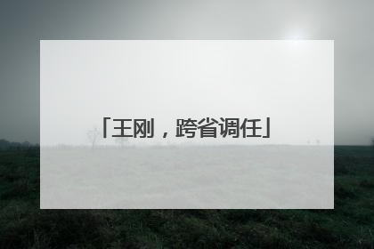 王刚，跨省调任