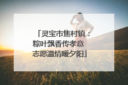 灵宝市焦村镇：粽叶飘香传孝意 志愿温情暖夕阳