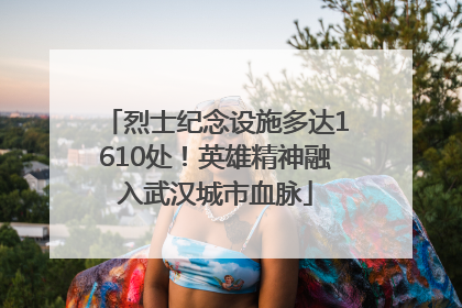 烈士纪念设施多达1610处！英雄精神融入武汉城市血脉