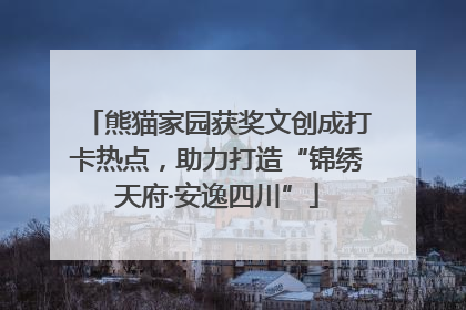 熊猫家园获奖文创成打卡热点，助力打造“锦绣天府·安逸四川”