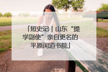 短史记｜山东“提学副使”亲自更名的平原闲道书院