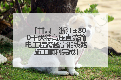 甘肃—浙江±800千伏特高压直流输电工程跨越宁湘线路施工顺利完成