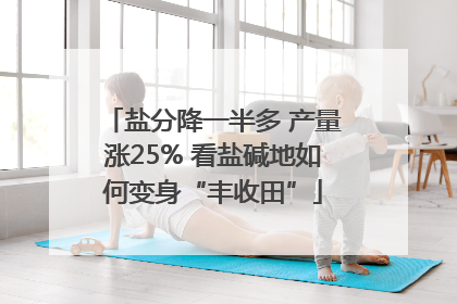盐分降一半多 产量涨25% 看盐碱地如何变身“丰收田”