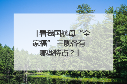 看我国航母“全家福” 三舰各有哪些特点？
