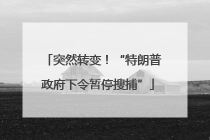 突然转变！“特朗普政府下令暂停搜捕”
