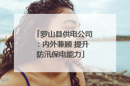罗山县供电公司：内外兼顾 提升防汛保电能力