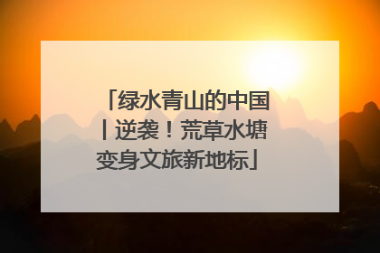绿水青山的中国丨逆袭！荒草水塘变身文旅新地标