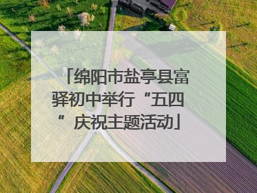 绵阳市盐亭县富驿初中举行“五四”庆祝主题活动