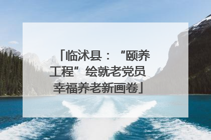 临沭县：“颐养工程”绘就老党员幸福养老新画卷