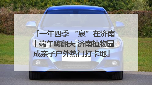 一年四季 “泉”在济南丨端午嗨翻天 济南植物园成亲子户外热门打卡地