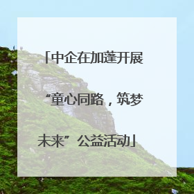 中企在加蓬开展“童心同路，筑梦未来”公益活动