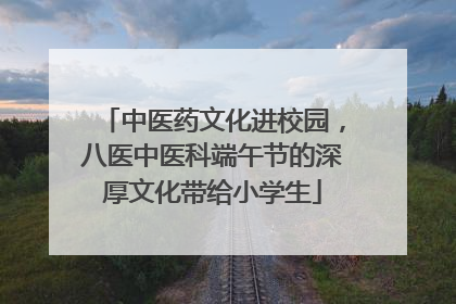 中医药文化进校园，八医中医科端午节的深厚文化带给小学生