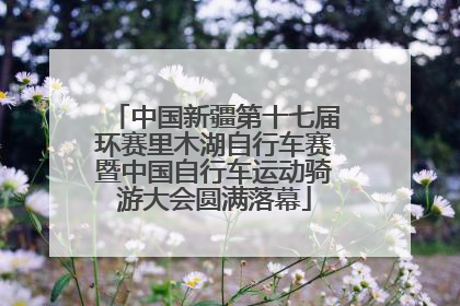 中国新疆第十七届环赛里木湖自行车赛暨中国自行车运动骑游大会圆满落幕
