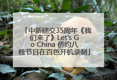中新建交35周年《我们来了》Let's Go China 侨约八桂节目在百色开机录制