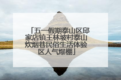 五一假期泰山区邱家店镇王林坡村泰山炊烟巷民俗生活体验区人气爆棚