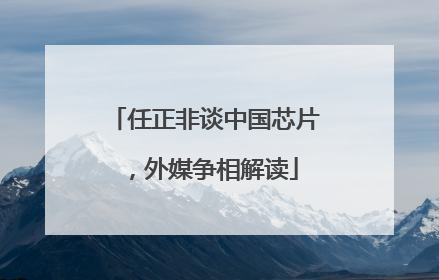 任正非谈中国芯片，外媒争相解读