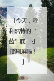 今天，呼和浩特的“蓝”底一寸照刷屏啦！