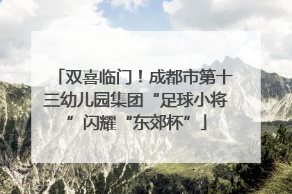 双喜临门！成都市第十三幼儿园集团“足球小将”闪耀“东郊杯”