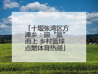 十堰张湾区方滩乡：迎“篮”而上 乡村篮球点燃体育热潮