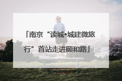 南京“读城•城建微旅行”首站走进颐和路