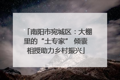 南阳市宛城区：大棚里的“土专家” 倾囊相授助力乡村振兴