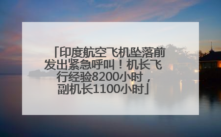 印度航空飞机坠落前发出紧急呼叫！机长飞行经验8200小时，副机长1100小时