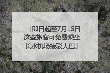 即日起至7月15日 这些旅客可免费乘坐长水机场接驳大巴