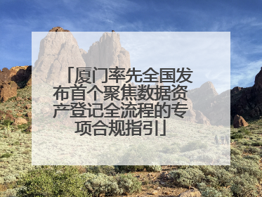 厦门率先全国发布首个聚焦数据资产登记全流程的专项合规指引