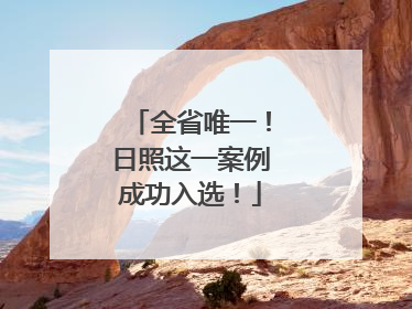 全省唯一！日照这一案例成功入选！