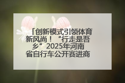 创新模式引领体育新风尚！“行走是吾乡”2025年河南省自行车公开赛进商圈系列赛落幕