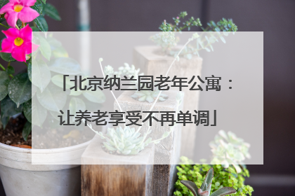 北京纳兰园老年公寓：让养老享受不再单调