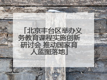 北京丰台区举办义务教育课程实施创新研讨会 推动国家育人蓝图落地