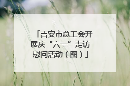 吉安市总工会开展庆“六一”走访慰问活动（图）