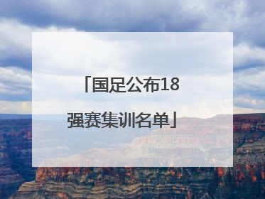 国足公布18强赛集训名单