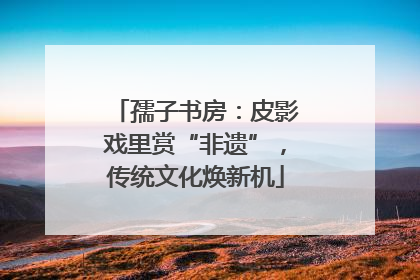 孺子书房：皮影戏里赏“非遗”，传统文化焕新机