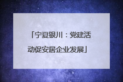 宁夏银川：党建活动促安居企业发展