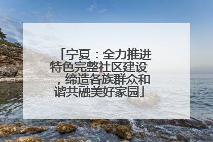 宁夏：全力推进特色完整社区建设，缔造各族群众和谐共融美好家园
