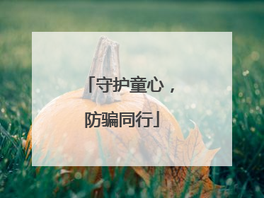 守护童心，防骗同行