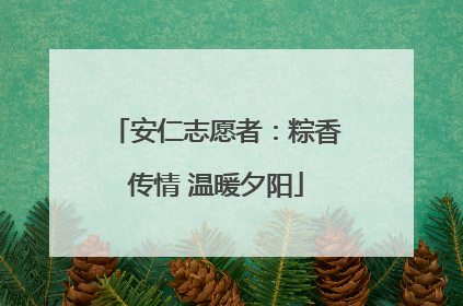 安仁志愿者：粽香传情 温暖夕阳