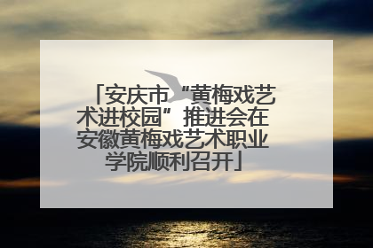 安庆市“黄梅戏艺术进校园”推进会在安徽黄梅戏艺术职业学院顺利召开