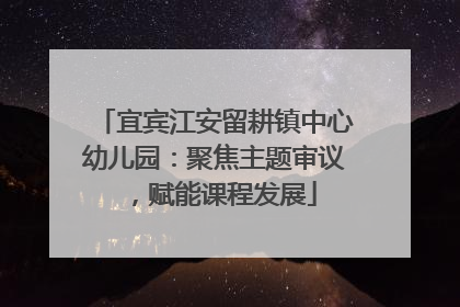 宜宾江安留耕镇中心幼儿园：聚焦主题审议，赋能课程发展