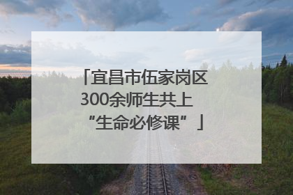 宜昌市伍家岗区300余师生共上“生命必修课”