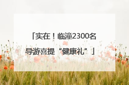 实在！临潼2300名导游喜提“健康礼”